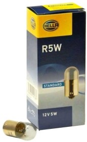 Автолампа Behr Hella Standard R5W BA15s 5 W прозора 8GA002071351