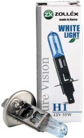 Автолампа Zollex H1 P14,5s 55 W світло-блакитна 60024