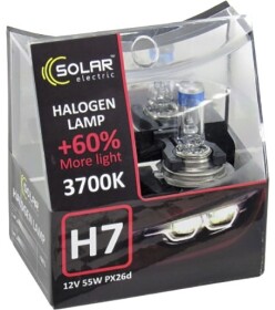 Автолампа Solar Star + 60 H7 PX26d 55 W прозрачно-голубая 1237S2
