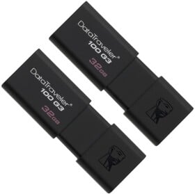 Флешка Kingston DataTraveler 100 G3 32 ГБ DT100G332GB-2P