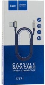 Кабель Hoco U17 Capsule U17LIGHTNINGBLUE USB - Apple Lightning 2 м