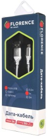 Кабель Florence Technic FL-2204-WM USB - Micro USB 1 м