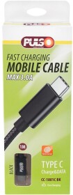 Кабель Pulso CC-1801CBK USB - USB type-C 1 м