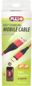 Кабель Pulso CC-4202CRD USB - USB type-C 2 м