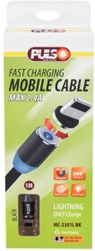 Кабель Pulso MC-2301LBK USB - Apple Lightning 1 м