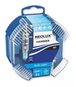 Автолампа Neolux® H1 P14,5s 55 W синя N448BHCB