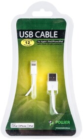 Кабель PowerPlant DV00DV4042 USB - Apple Lightning 1 м