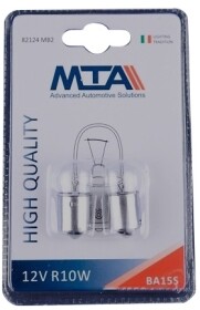 Автолампа MTA R10W BA15s 10 W прозора 82124MB2
