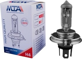 Автолампа MTA H4 P43t 90 W 100 W прозрачная 84213HBC1