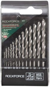 Набор сверл Rockforce спиральных по металлу RF-DBS13 1.5-6.5 мм 13 шт.