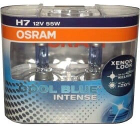 Автолампа Osram Cool Blue Intense H7 PX26d 55 W светло-голубая 64210CBI-DUO