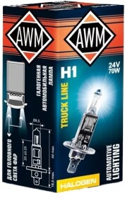 Автолампа Awm H1 P14,5s 70 W прозрачная 410300016