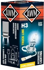 Автолампа Awm H3 PK22s 70 W прозрачная 410300017