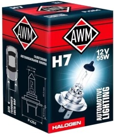 Автолампа Awm H7 PX26d 55 W прозрачная 410300004