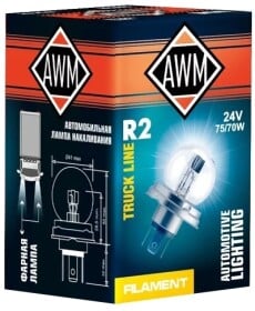 Автолампа Awm R2 P45t 70 W 75 W прозора 410300021