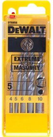 Набор сверл DeWALT спиральных по кирпичу Extreme Masonry DT6956 4-10 мм 5 шт.