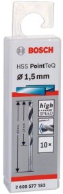 Набір свердл Bosch спіральних по металу 2608577183 1.5 мм 10 шт.