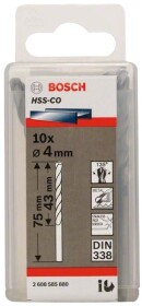 Набір свердл Bosch спіральних по металу 2608585880 4 мм 10 шт.