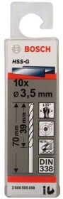 Набір свердл Bosch спіральних по металу 2608595058 3.5 мм 10 шт.