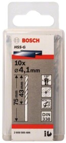 Набор сверл Bosch спиральных по металлу 2608585486 4.1 мм 10 шт.