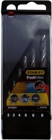 Набор сверл Stanley спиральных по металлу и дереву STA56003-QZ 2-8 мм 6 шт.
