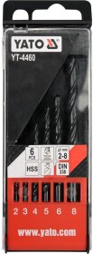 Набір свердл Yato спіральних по металу YT-4460 2-8 мм 6 шт.