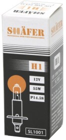 Автолампа Shafer H1 P14,5s 55 W прозора SL1001