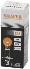 Автолампа Shafer H1 P14,5s 70 W прозора SL1201