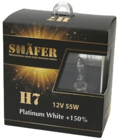 Автолампа Shafer Platinum White +150% H7 PX26d 55 W прозора SL3007P