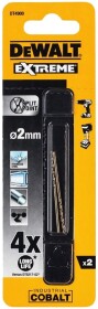 Набір свердл DeWALT спіральних по металу Extreme Industrial Cobalt DT4900 2 мм 2 шт.