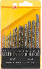 Набор сверл MasterTool спиральных по металлу 11-0513 2-8 мм 13 шт.