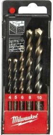 Набір свердл Milwaukee спіральних по цеглі та бетону 4932480157 4-10 мм 5 шт.