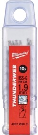 Набір свердл Milwaukee спіральних по металу Thunderweb 4932459833 1.9 мм 10 шт.