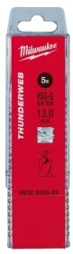 Набір свердл Milwaukee спіральних по металу Thunderweb 4932352405 13 мм  5 шт.