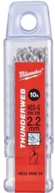 Набір свердл Milwaukee спіральних по металу Thunderweb 4932459835 2.2 мм 10 шт.