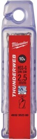 Набір свердл Milwaukee спіральних по металу Thunderweb 4932352380 2.5 мм 10 шт.