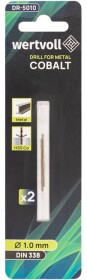 Набір свердл WERTVOLL спіральних по металу DR-5010 1 мм 2 шт.