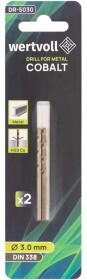 Набір свердл WERTVOLL спіральних по металу DR-5030 3 мм 2 шт.