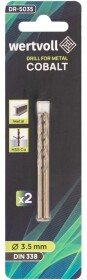 Набір свердл WERTVOLL спіральних по металу DR-5035 3.5 мм 2 шт.