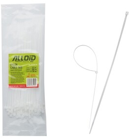 Стяжка Alloid PC-25200W 200 мм 2,5 мм 100 шт