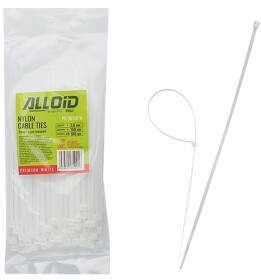 Стяжка Alloid PC-36150W 150 мм 3,6 мм 100 шт