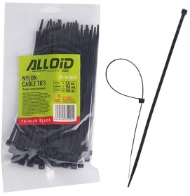 Стяжка Alloid PC-36150B 150 мм 3,6 мм 100 шт