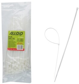 Стяжка Alloid PC-48200W 200 мм 4,8 мм 100 шт