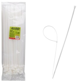 Стяжка Alloid PC-76400W 400 мм 7,6 мм 100 шт