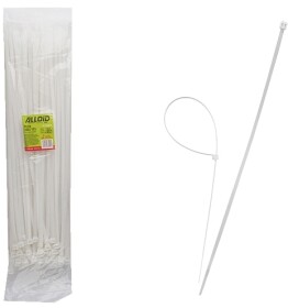 Стяжка Alloid PC-76500W 500 мм 7,6 мм 100 шт