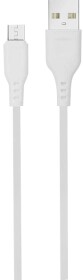 Кабель Denmen D01V DM-D01V-WH USB - Micro USB 1 м