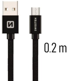 Кабель Swissten DOSWS71522101 USB - Micro USB 0,2 м