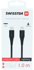 Кабель Swissten DOSWS71506513 Apple Lightning - type-C 1 м
