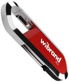 Флешка Wibrand Aligator Dark Red 4 ГБ