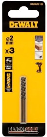 Набір свердл DeWALT спіральних по металу Black&Gold DT20512 2 мм 3 шт.